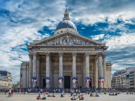 Paris, France - May, 2018: Pantheon, Paris. Originally a church, now a mausoleum for remains of distinguished French citizensのeditorial素材