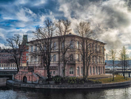 Stockholm, Sweden - March 2019: Building of International Institute for Democracy and Electoral Assistance in Stockholmのeditorial素材