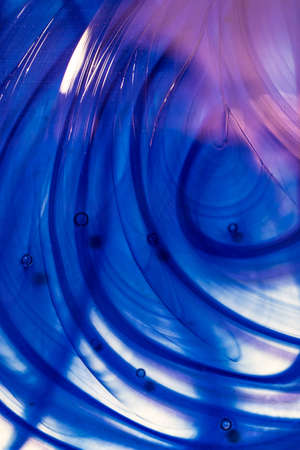 Genuine antique stained glass texture background blue