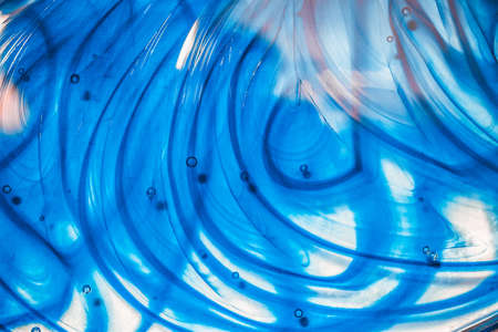 Genuine antique stained glass texture background blueの写真素材