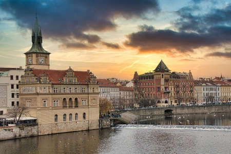 Prague, Czech Republic - December 2019: Hradcany is the Praha Castle with hurches, chapels, halls and towers from every period of its history.のeditorial素材