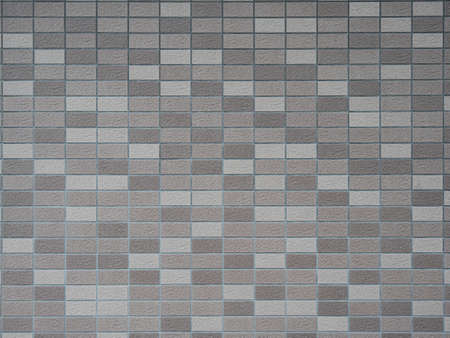 Image of tiled gray wall concrete texture patternの写真素材