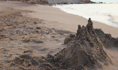 The sand castle resort on the shores of the warm southern sea.の写真素材