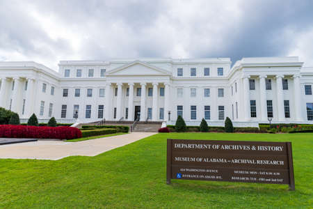 Montgomery, AL / USA - August 27, 2020: Alabama Department of Archives & Historyのeditorial素材