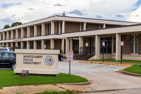 Montgomery, AL / USA - August 27, 2020: Montgomery Police Department headquarters