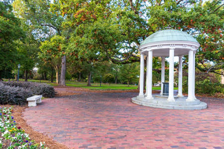 Chapel Hill, NC / USA - October 22, 2020: The Old Well on the campus of the University of North Carolina Chapel Hillのeditorial素材