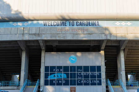 Chapel Hill, NC / USA - October 23, 2020: Kenan Stadium on the campus of the University of North Carolinaのeditorial素材