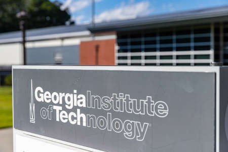 Atlanta, GA / USA - October 29 2020: Georgia Institute of Technology signのeditorial素材