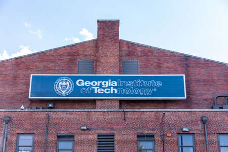 Atlanta, GA / USA - October 29 2020: Georgia Institute of Technology signのeditorial素材