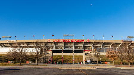 Ames, IA, USA - December 4, 2020: Jack Trice Stadium on the campus of Iowa State Universityのeditorial素材