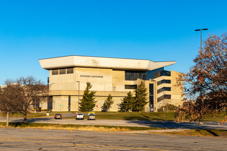 Ames, IA, USA - December 4, 2020: Stephens Auditorium on the campus of Iowa State Universityのeditorial素材
