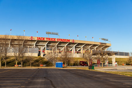 Ames, IA, USA - December 4, 2020: Jack Trice Stadium on the campus of Iowa State Universityのeditorial素材