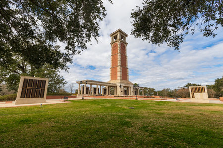 Mobile, AL - January 30, 2021: Moulton Tower on the campus of the University of South Alabamaのeditorial素材