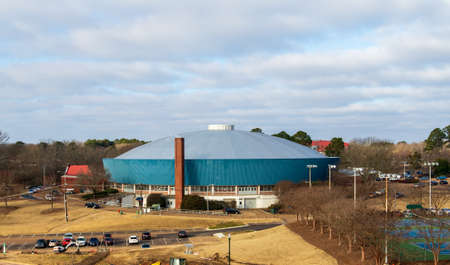 Oxford, MS - February 2, 2021: Tad Smith Coliseum on the campus of the University of Mississippi