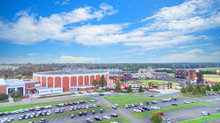 The Humphrey Coliseum, home of the Mississippi State University basketball teams in Starkville, MSのeditorial素材