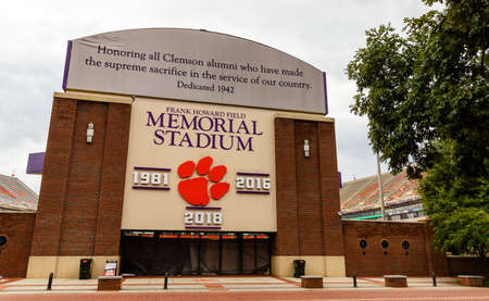 Clemson, SC - September 17, 2021: Frank Howard Field at Memorial Stadium on the Clemson University Campusのeditorial素材