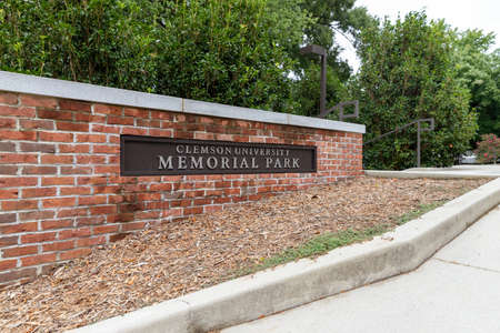 Clemson, SC - September 17, 2021: Memorial Park on the Clemson University Campusのeditorial素材