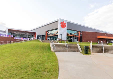 Clemson, SC - September 17, 2021: Littlejohn Coliseum on the Clemson University Campusのeditorial素材