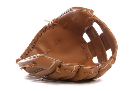 Leather Baseball glove studio cutout