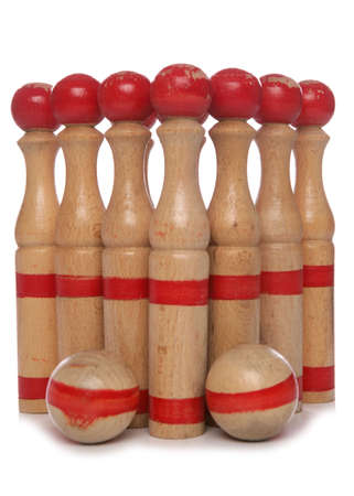 Old skittles isolated on white backgroundの写真素材