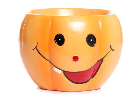 Halloween pumpkin ornament studio cutoutの写真素材