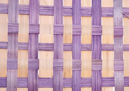 wicker basket abstract background textureの写真素材