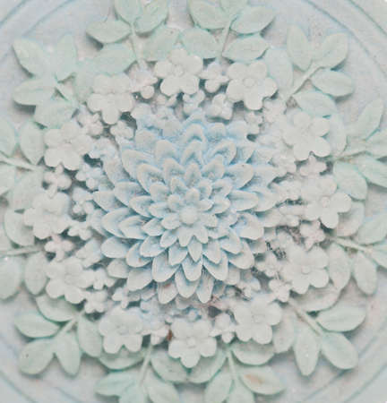 Green floral pattern abstract の写真素材