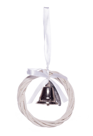 Bell christmas decoration studio cutoutの写真素材