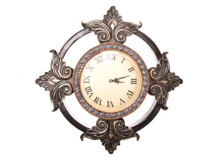 french shabby chic wall clock cutoutの写真素材