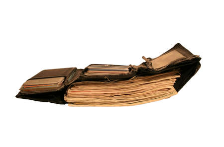A wallet over following with cash and cards.の写真素材