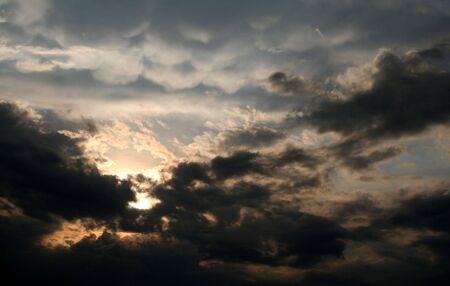 A dramatic ethereal sky.の写真素材