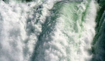 A closeup of the rim of Niagara Falls.の写真素材