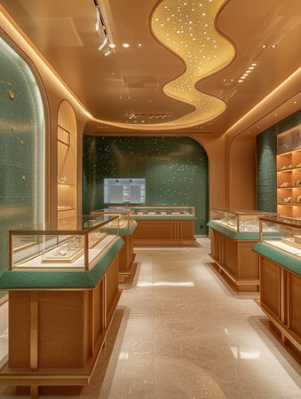 3d rendering of a luxury hotel lobby and reception desk in a casinoの素材