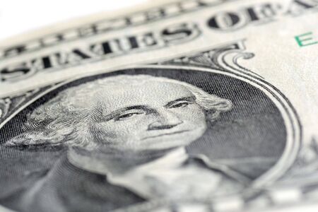 Close-up of a usa dollar billの写真素材