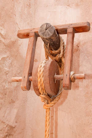 Old lifting equipment found in Nizwah fort, Oman