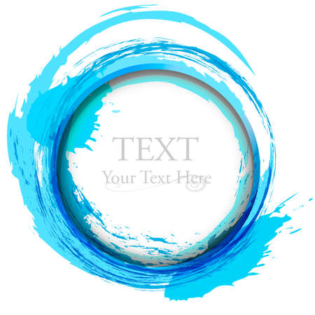 Blue abstract painting design element.の写真素材