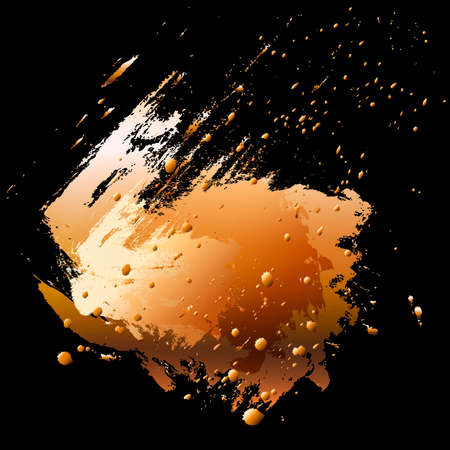 Abstract design element. brush stroke and paint splashes. Bronze.
Brush stroke and paint splashes. Abstract design element. Bronze.の写真素材