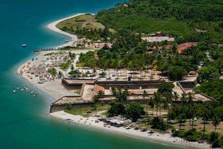 Santa Cruz channel, south of the island of Itamaraca, near Recife, Pernambuco, Brazilのeditorial素材