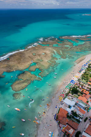 Porto de Galinhas Beach, Ipojuca, near Recife, Pernambuco, Brazilのeditorial素材