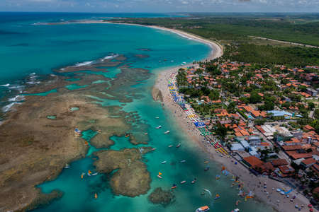 Porto de Galinhas Beach, Ipojuca, near Recife, Pernambuco, Brazilのeditorial素材