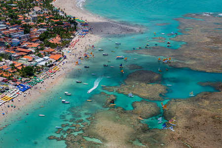 Porto de Galinhas Beach, Ipojuca, near Recife, Pernambuco, Brazilのeditorial素材