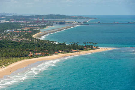 Pontal do Cupe beach, Ipojuca, near Recife, Pernambuco, Brazilのeditorial素材