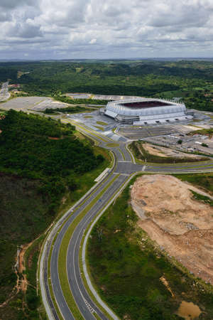 Arena Pernambuco football stadium, in SÃ£o LourenÃ§o da Mata, near Recife, Pernambuco, Braziのeditorial素材