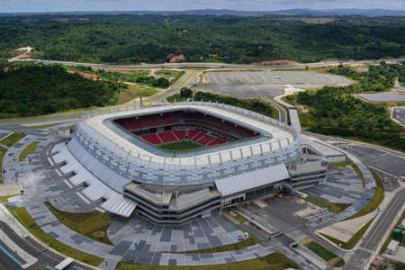Arena Pernambuco football stadium, in SÃ£o LourenÃ§o da Mata, near Recife, Pernambuco, Braziのeditorial素材