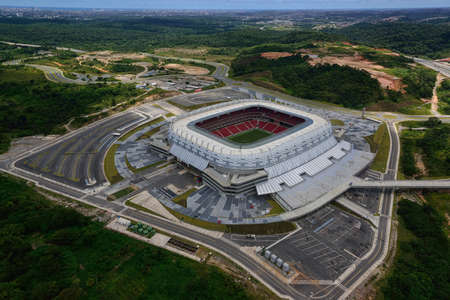 Arena Pernambuco football stadium, in SÃ£o LourenÃ§o da Mata, near Recife, Pernambuco, Braziのeditorial素材