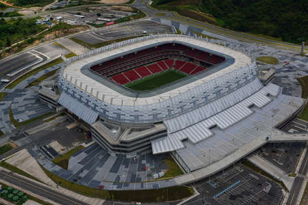 Arena Pernambuco football stadium, in SÃ£o LourenÃ§o da Mata, near Recife, Pernambuco, Braziのeditorial素材