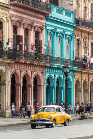 Havana's vintage cars are now one of the city's top tourist brands.のeditorial素材