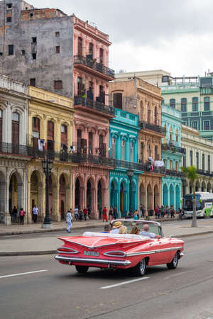 Havana's vintage cars are now one of the city's top tourist brands.のeditorial素材