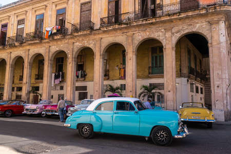 Havana's vintage cars are now one of the city's top tourist brands.のeditorial素材