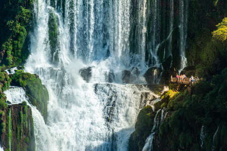 Iguacu falls, located on the border of Brazil and Argentina, it is considered one of the main...